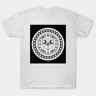 Black and White Mandala Art T-Shirt